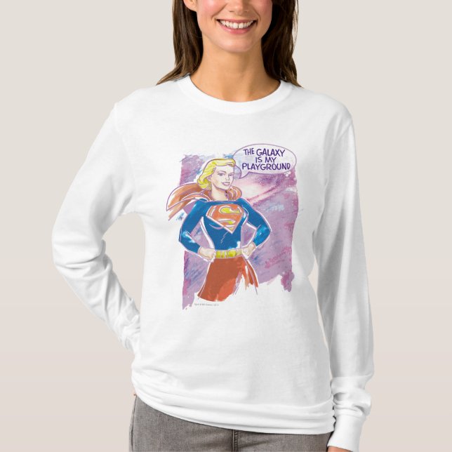Camiseta Supergirl Galaxy (Frente)