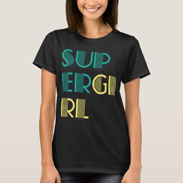 Camiseta Supergirl Green e Yellow (Frente)