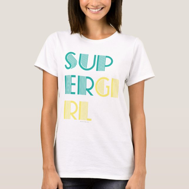 Camiseta Supergirl Green e Yellow (Frente)