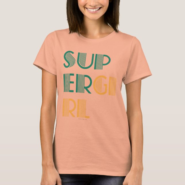 Camiseta Supergirl Green e Yellow (Frente)