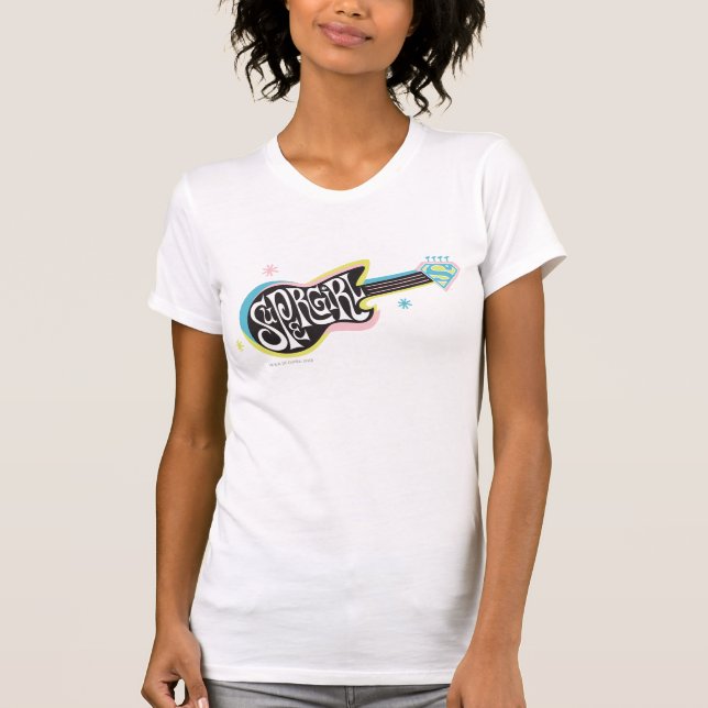 Camiseta Supergirl Guitar (Frente)