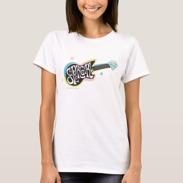 Camiseta Supergirl Guitar (Frente)
