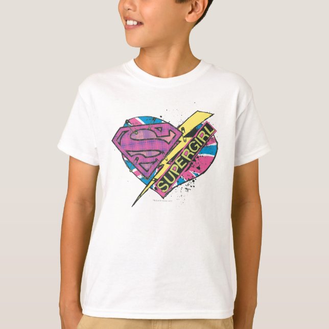 Camiseta Supergirl Heart e Bolt (Frente)