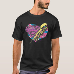 Camiseta Supergirl Heart e Bolt