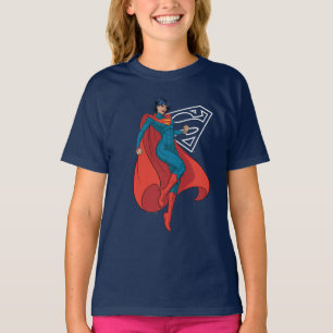 Camiseta Supergirl Hovering in Blue Suit