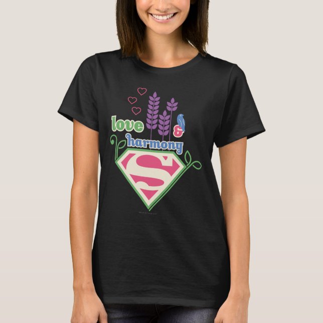 Camiseta Supergirl Love & Harmony (Frente)