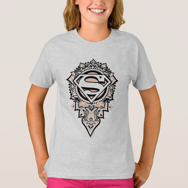 Camiseta Supergirl Mandala Graphic (Frente)