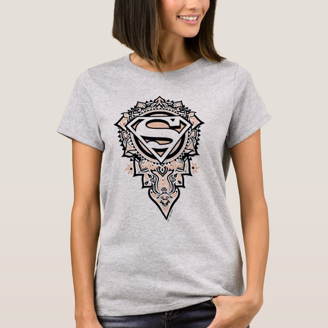 Camiseta Supergirl Mandala Graphic (Frente)