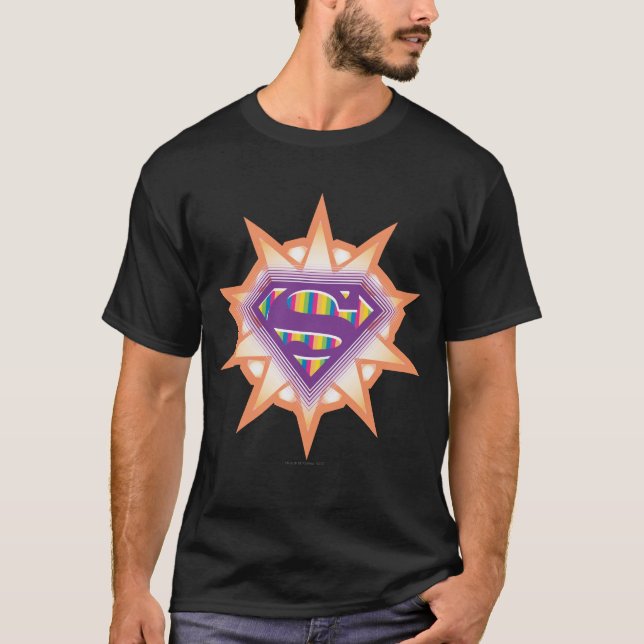 Camiseta Supergirl Orange Starburst (Frente)