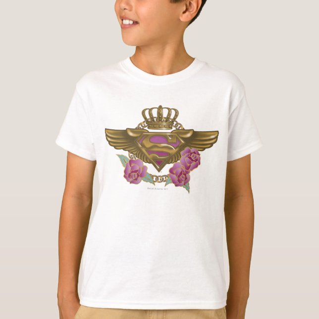 Camiseta Supergirl Ouro Wings (Frente)