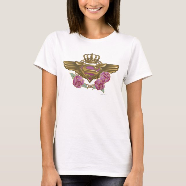Camiseta Supergirl Ouro Wings (Frente)