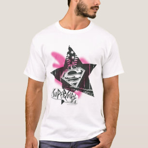 Camiseta Supergirl Pink Spray Paint Star