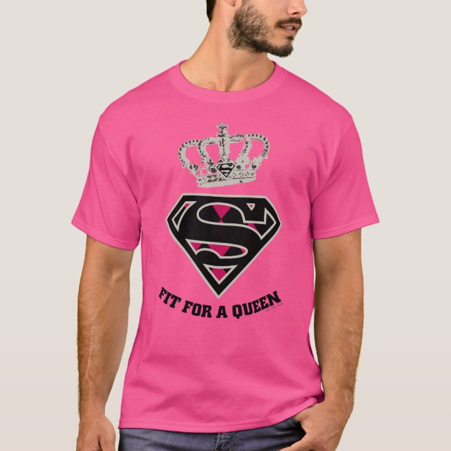 Camiseta Supergirl S-Shield "Ajustado Por Uma Rainha" (Frente)