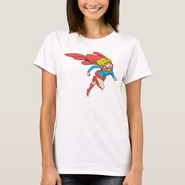 Camiseta Supergirl Salta Direita (Frente)