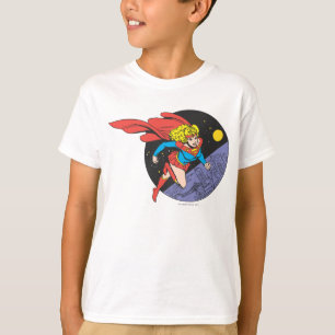 Camiseta Supergirl salta no espaço