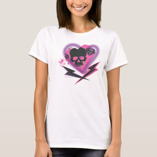 Camiseta Supergirl Skulls and Lightning (Frente)