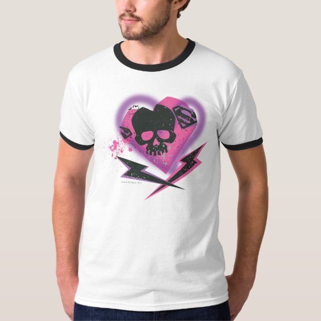 Camiseta Supergirl Skulls and Lightning (Frente)