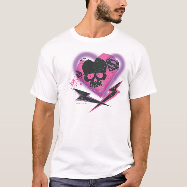 Camiseta Supergirl Skulls and Lightning (Frente)