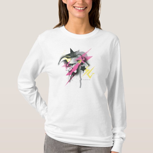 Camiseta Supergirl Spray Paint (Frente)