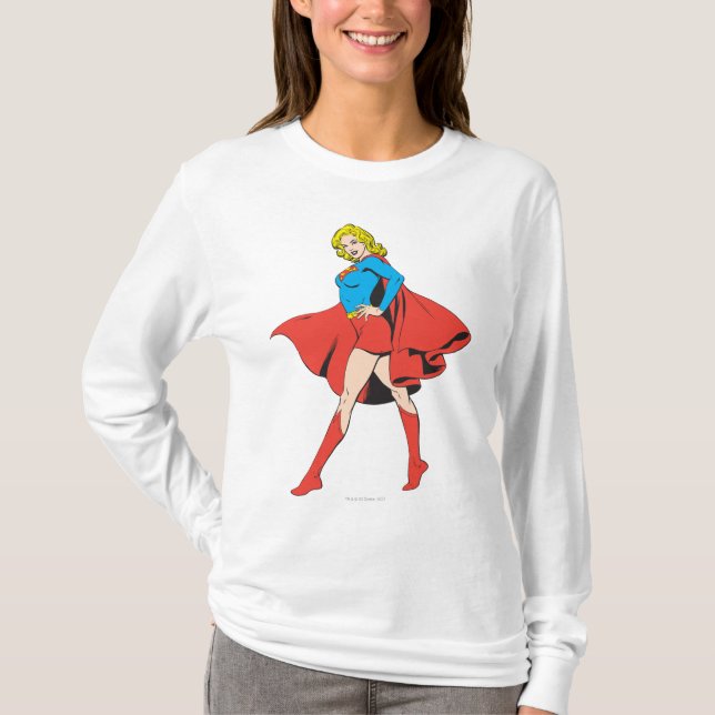 Camiseta Supergirl Strikes a Pose (Frente)