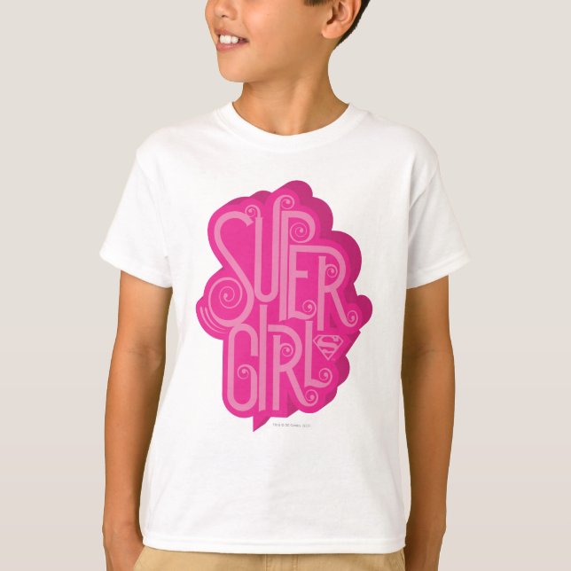 Camiseta Supergirl Swirl 2 (Frente)