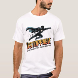 Camiseta Superhero Runner Motivation Retro Design