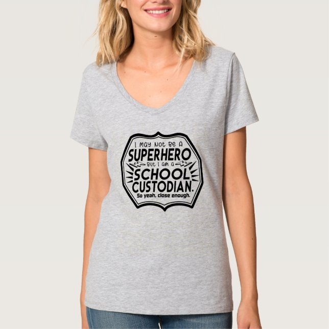 Camiseta Superherói Custodian (Frente)