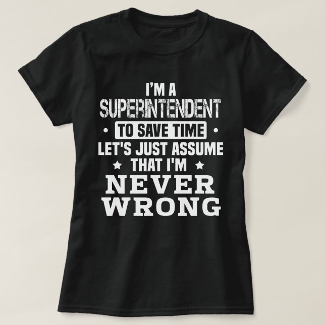Camiseta Superintendente (Frente do Design)