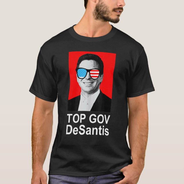 Camiseta Superior Governador Ron Desantis 12 (Frente)