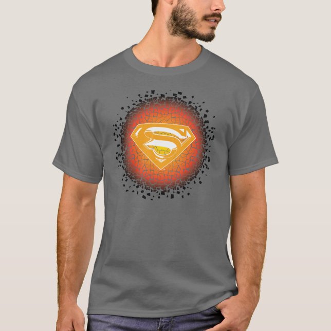 Camiseta Superman Estilizado | Logotipo do suporte (Frente)