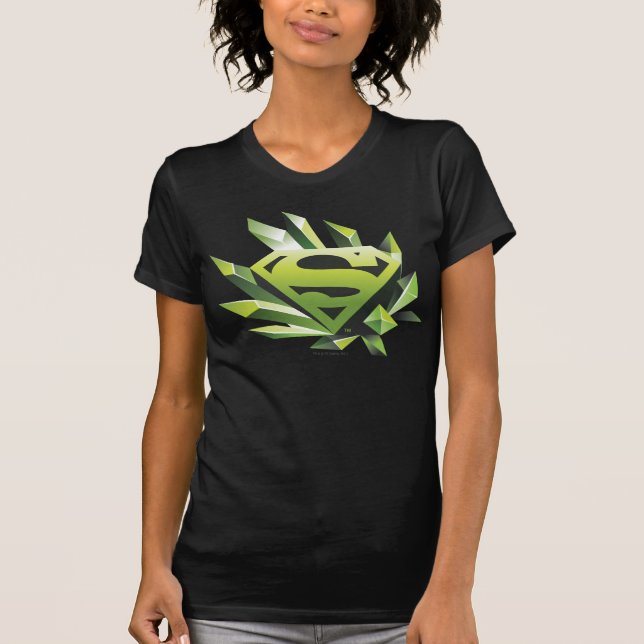 Camiseta Superman Estilizado | Logotipo verde (Frente)