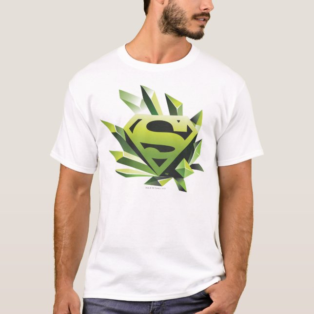 Camiseta Superman Estilizado | Logotipo verde (Frente)