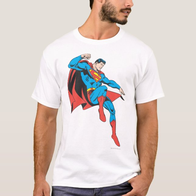 Camiseta Superman Lands levemente (Frente)