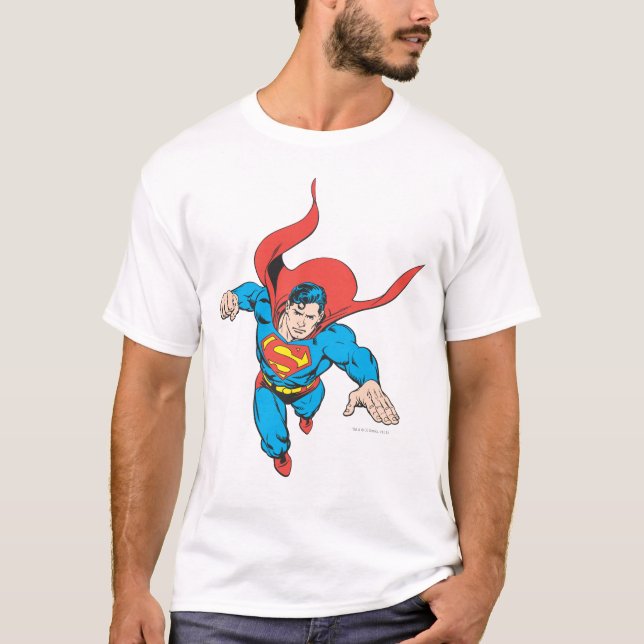 Camiseta Superman Leaps Avançar (Frente)