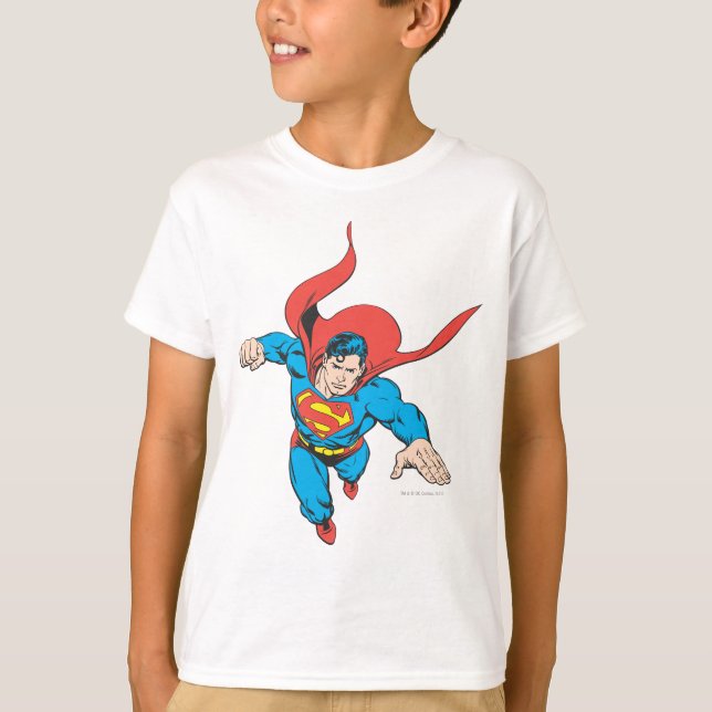 Camiseta Superman Leaps Avançar (Frente)