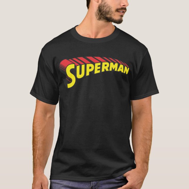 Camiseta Superman | Logotipo vermelho amarelo (Frente)