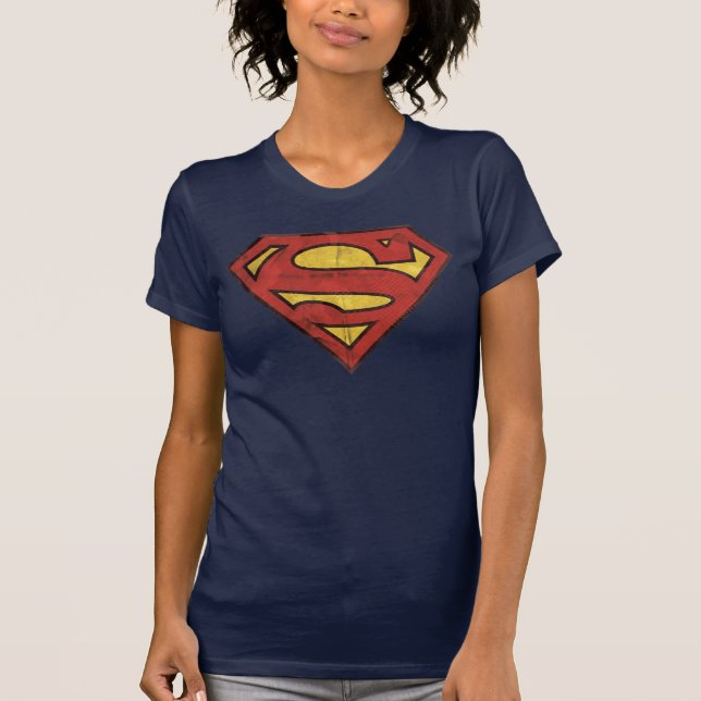 Camiseta Superman S-Shield | Grunge Logo (Frente)