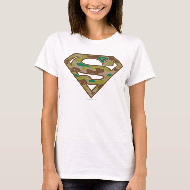 Camiseta Superman S-Shield | Logotipo de camuflagem (Frente)