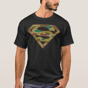 Camiseta Superman S-Shield Logotipo de camuflagem