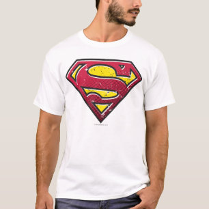 Camiseta Superman S-Shield   Logotipo de manchas