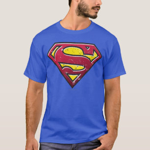 Camiseta Superman S-Shield   Logotipo de manchas