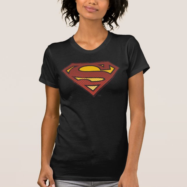 Camiseta Superman S-Shield | Logotipo de pontos desbotados (Frente)