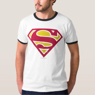Camiseta Superman S-Shield   Logotipo de pontos em relevo
