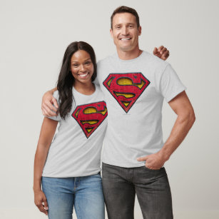 Camiseta Superman S-Shield   Logotipo em relevo
