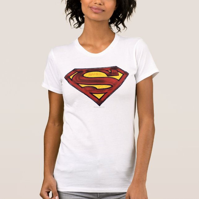 Camiseta Superman S-Shield | Logotipo vermelho escura (Frente)