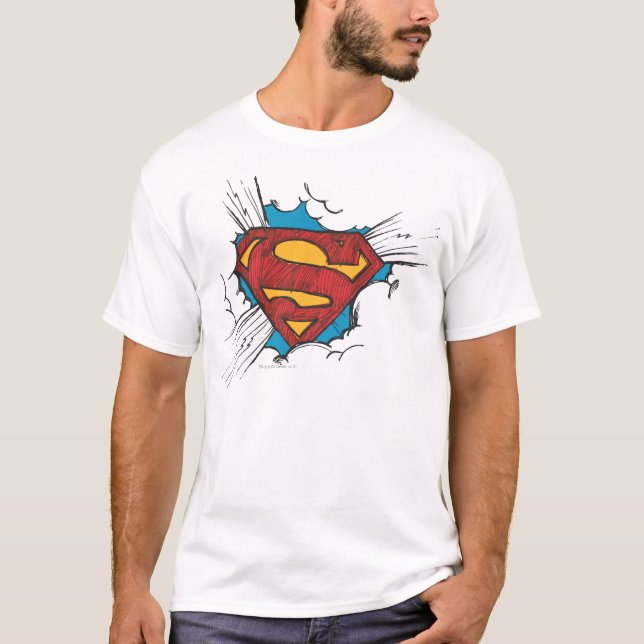 Camiseta Superman S-Shield | Within Clouds Logo (Frente)