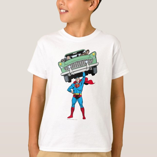 Camiseta Superman segura carro (Frente)
