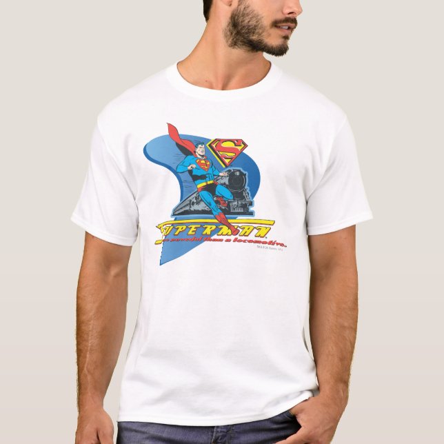 Camiseta Superman with train - Color (Frente)