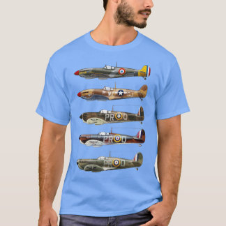 Camiseta SuperMarine Spitfire é um avião de combate britâni
