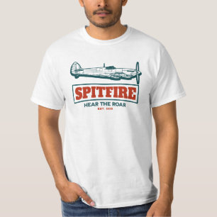 Camiseta Supermarine Spitfire WW2 Plane